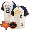 MLB Men’s Love Street & Peace Sign Patch Vapor Premier Limited Jersey V3