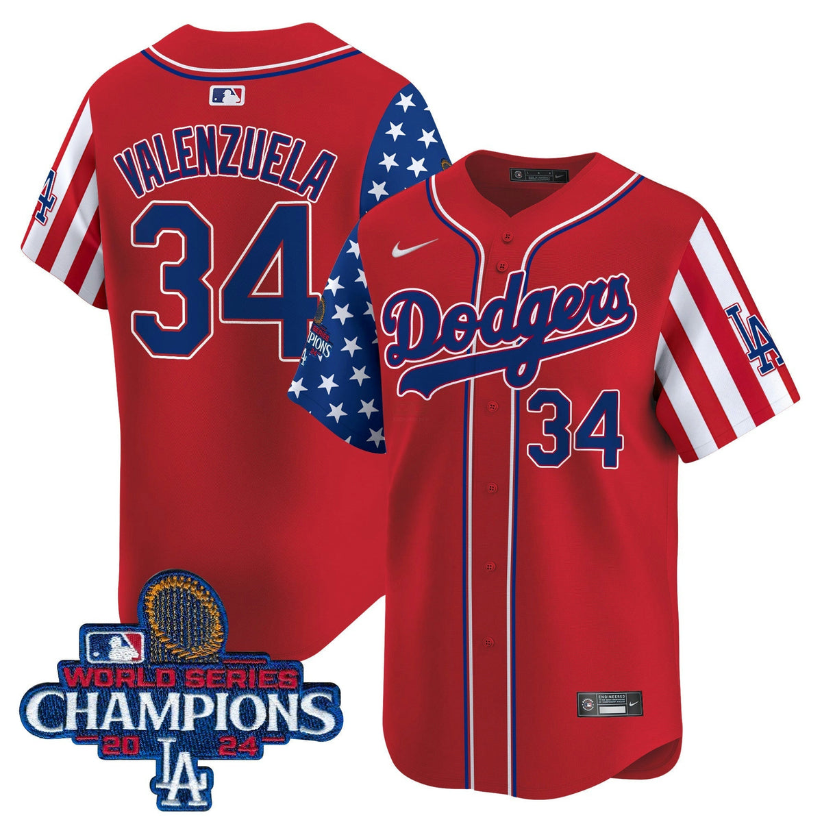 MLB Men’s Memorial Day & 2024 World Series Champions Vapor Premier Limited Jersey