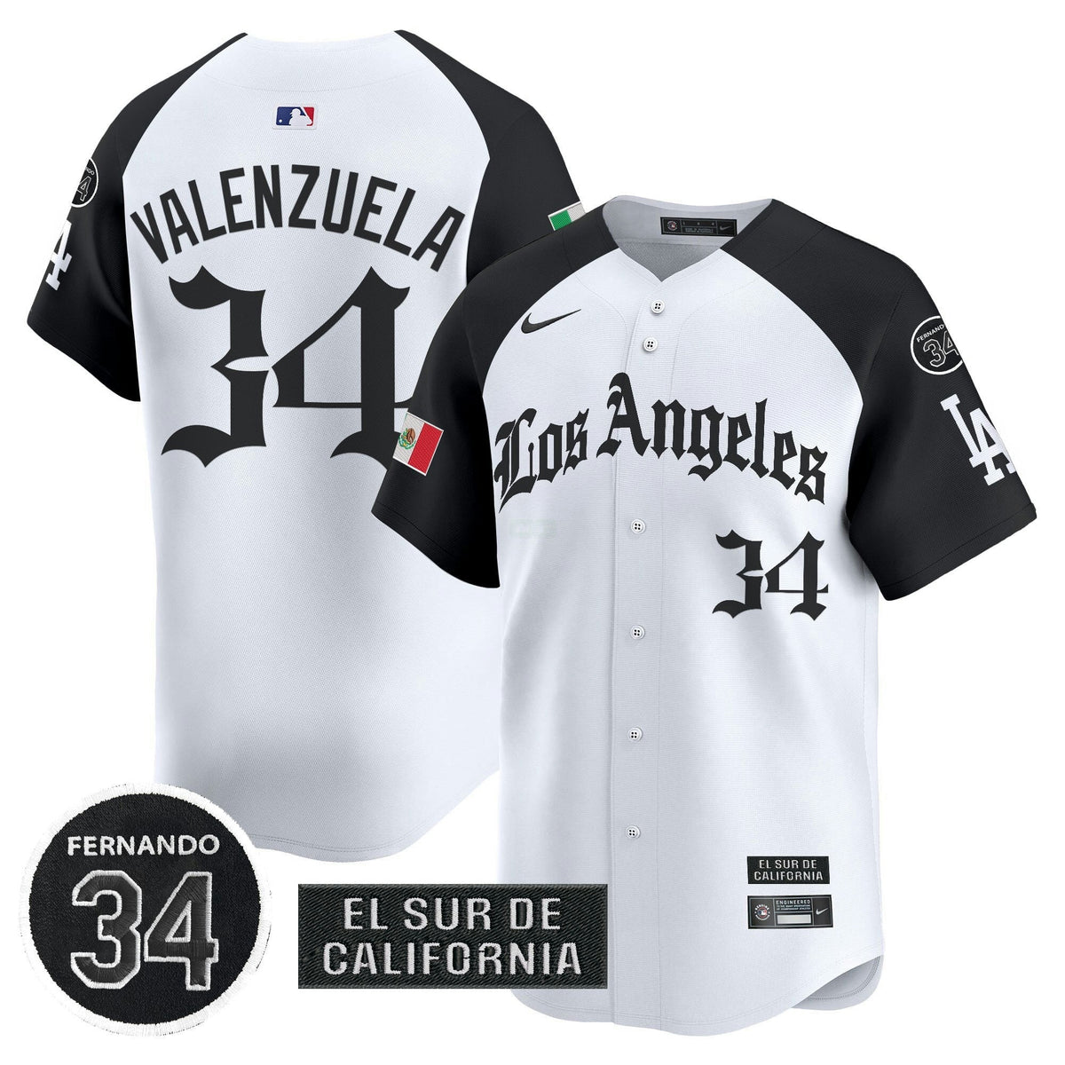 MLB Men’s Mexico 2025 LA Gothic Style Vapor Premier Limited Jersey