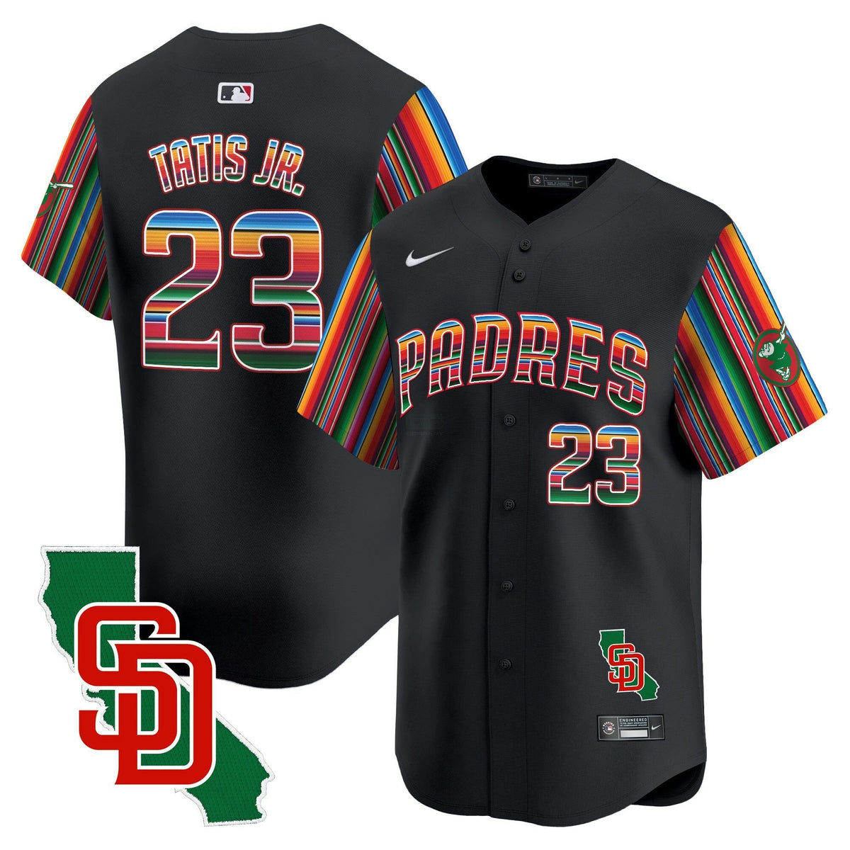 MLB Men’s Mexico California Patch Vapor Premier Limited Jersey V6