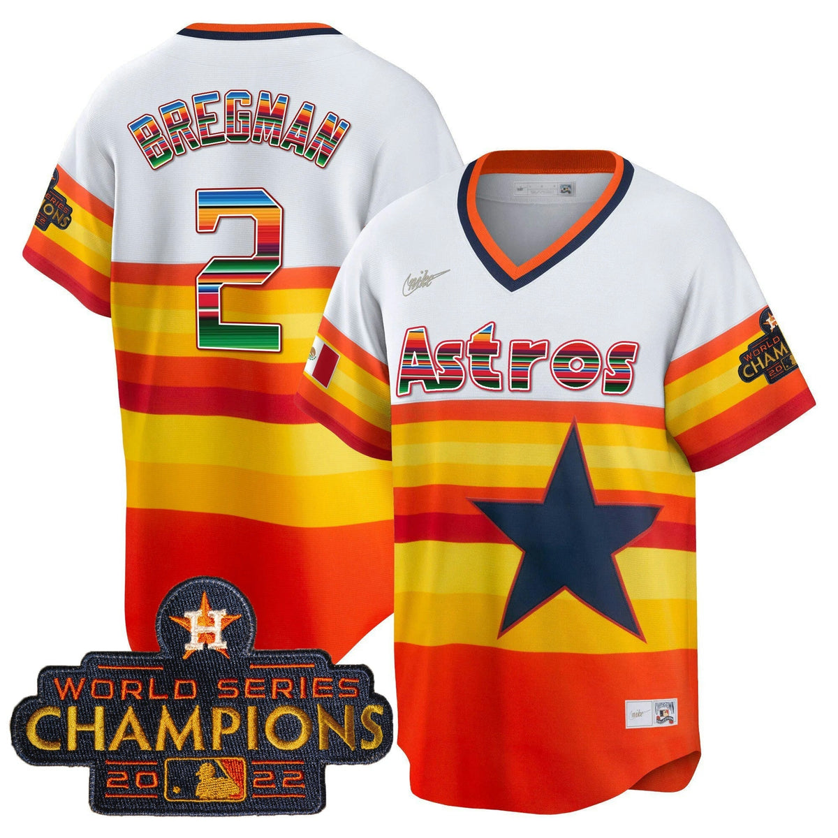 MLB Houston Astros Men’s Mexico Cool Base Limited Jersey V2