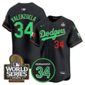 MLB Men’s Mexico Fernando Memorial & 2024 World Series Patch Vapor Premier Limited Jersey V3