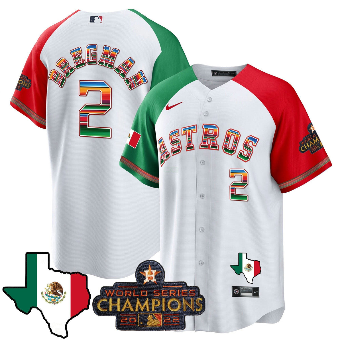 MLB Men’s Mexico Texas Map Cool Base Jersey