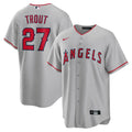 MLB Men’s Mike Trout Los Angeles Gray Jersey - Gray