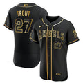 MLB Men’s Mike Trout Los Angeles Black Gold & White Gold Jersey