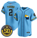 MLB Men’s Milwaukee Golden 50th Anniversary Patch Vapor Premier Limited Jersey