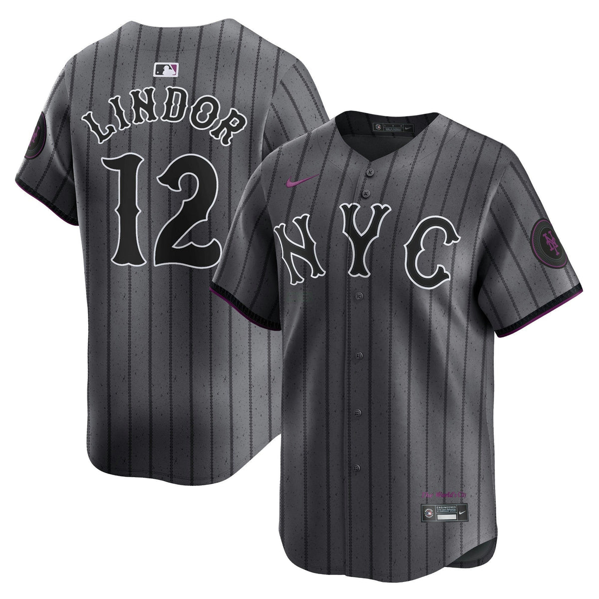 MLB Men’s New York 2024 City Connect Vapor Premier Limited Jersey – Graphite