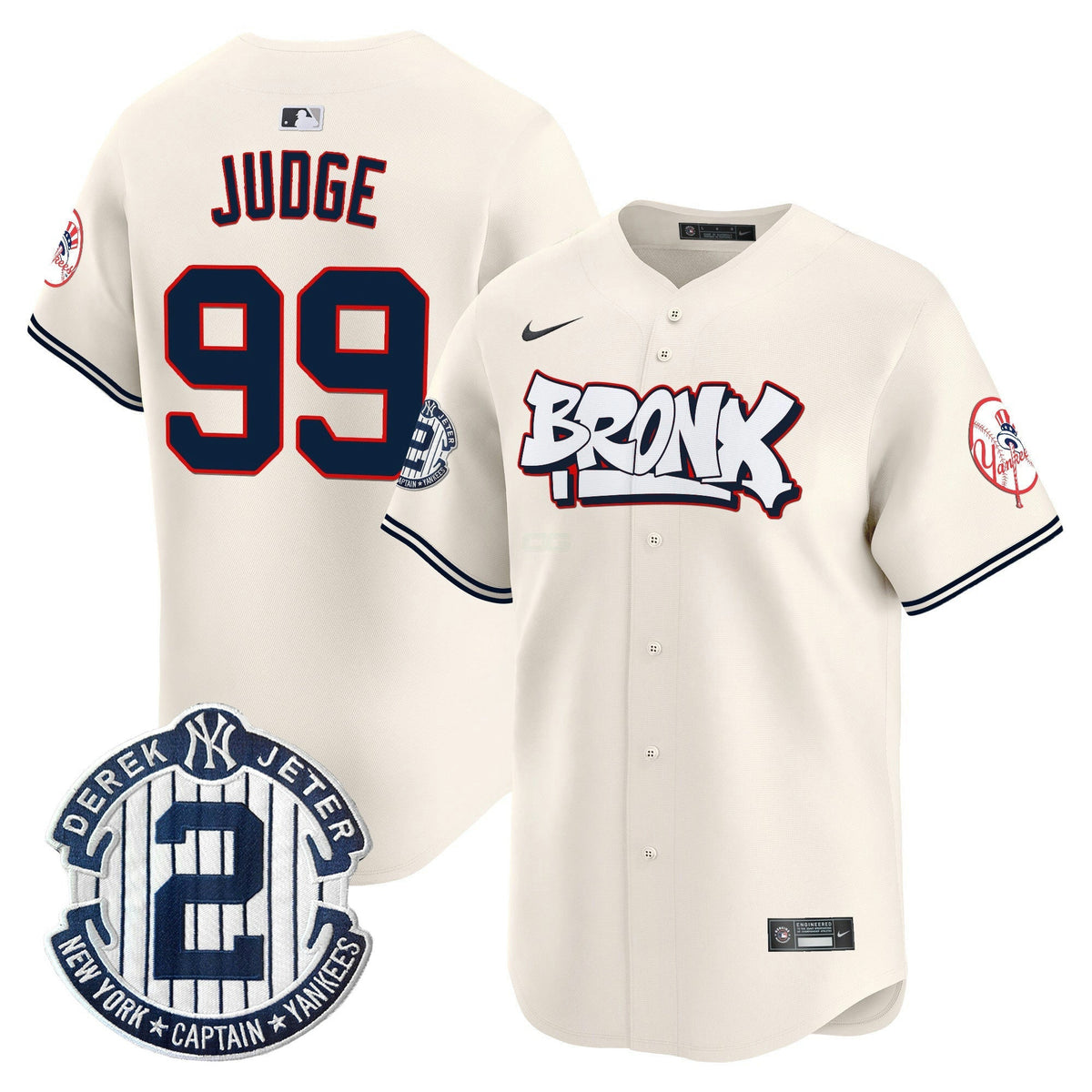 MLB Men’s New York The Bronx Graffiti Vapor Premier Limited Jersey V4
