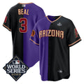 MLB Men’s Split Arizona Dbacks – Suns 2023 World Series Patch Jersey - Black