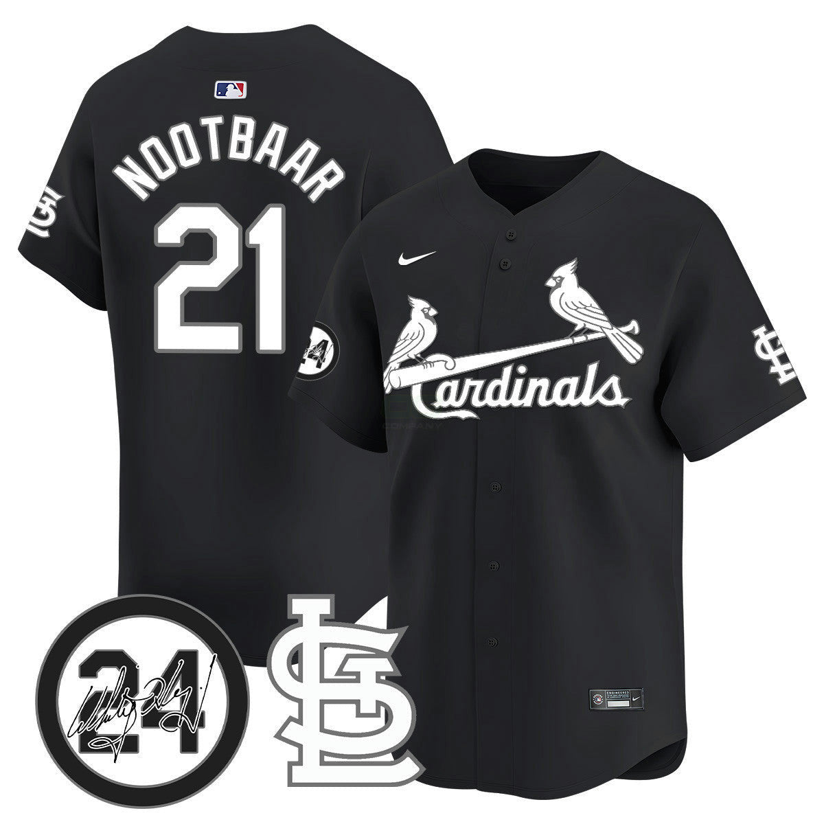 MLB Men’s St. Louis Memorial Vapor Premier Limited Jersey