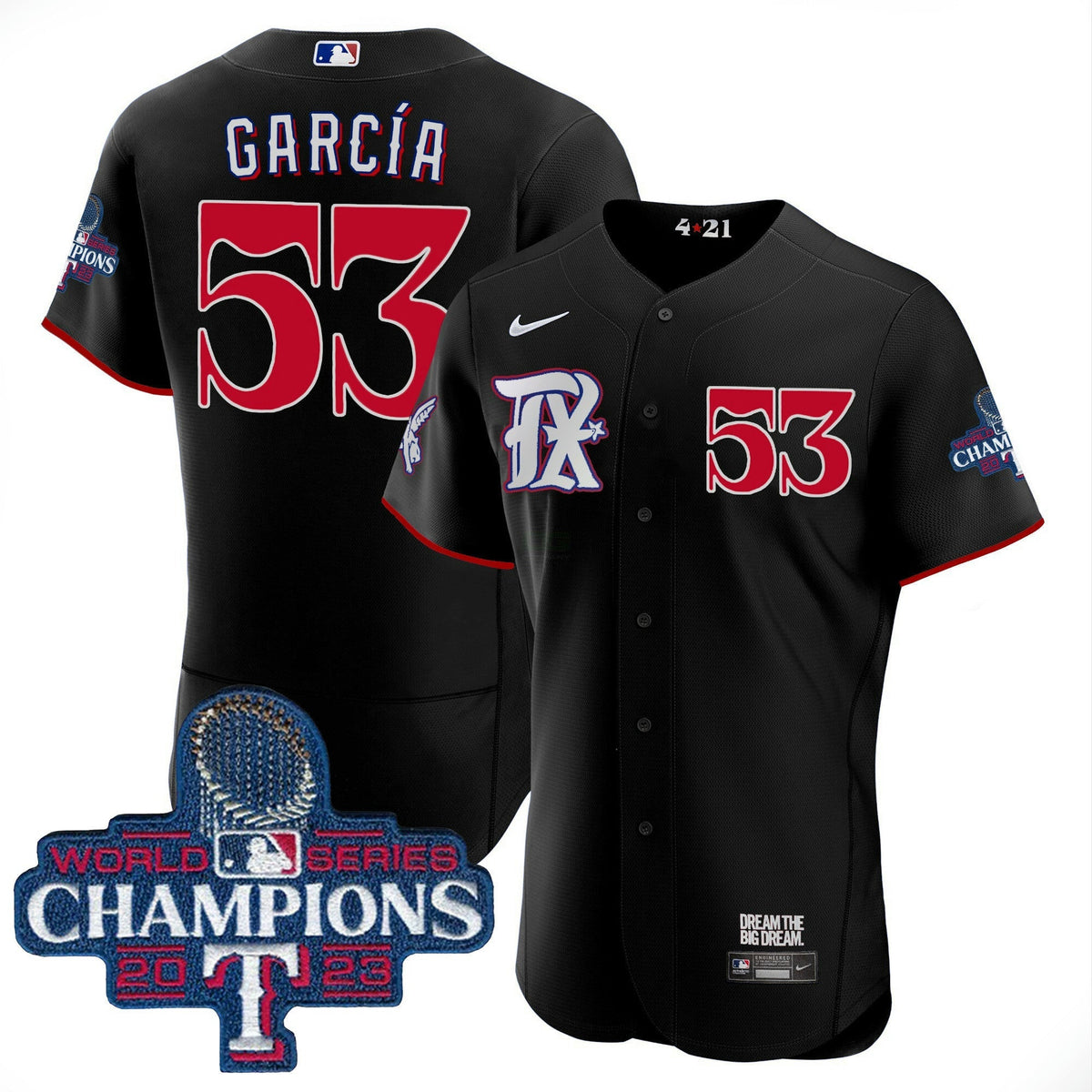 MLB Men’s Texas 2023 World Series Champions City Connect Flex Base Jersey
