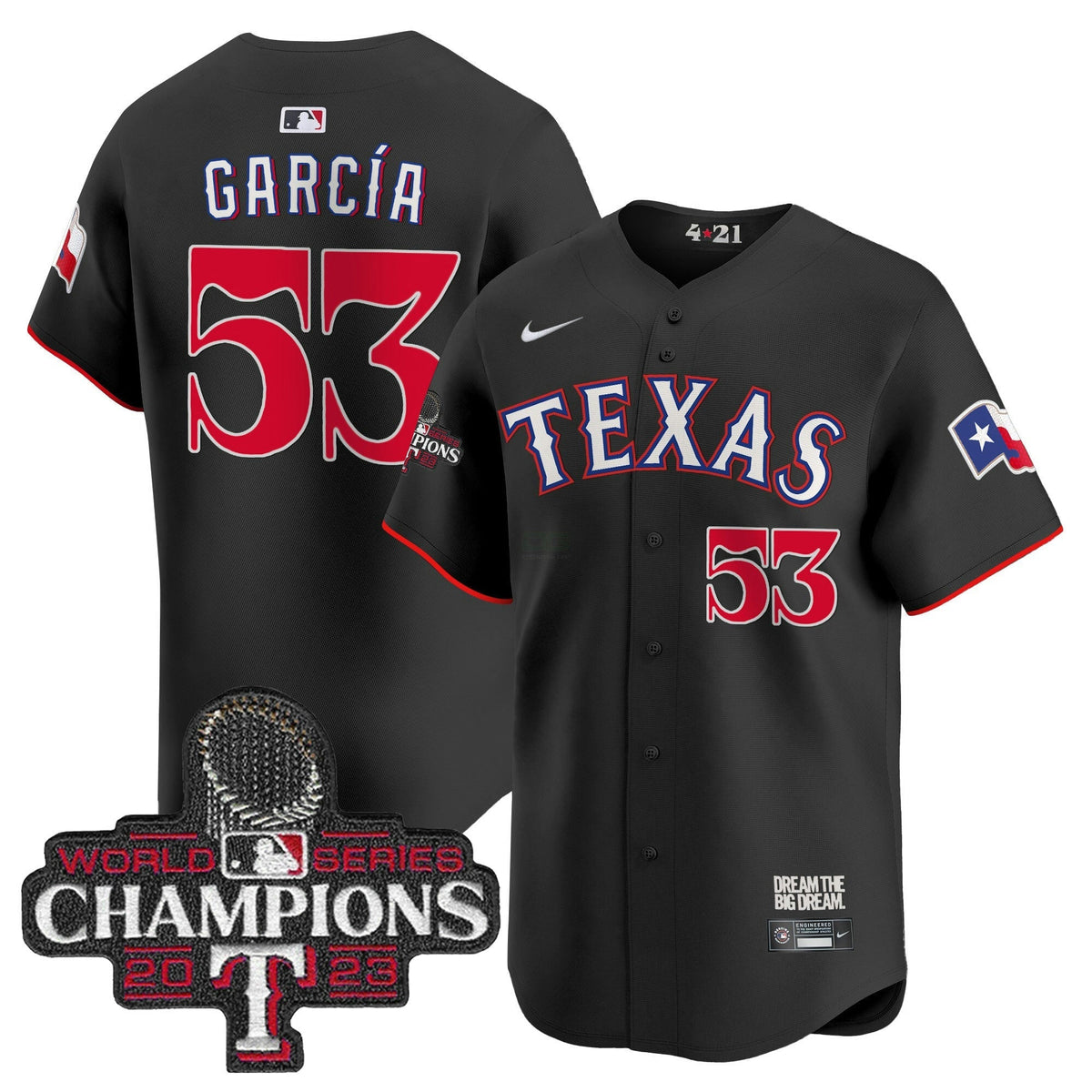 MLB Men’s Texas 2023 World Series Champions City Connect Vapor Premier Limited Jersey
