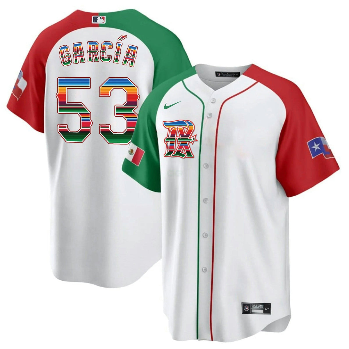 MLB Men’s Texas Mexican Heritage Night Cool Base Jersey – City Connect
