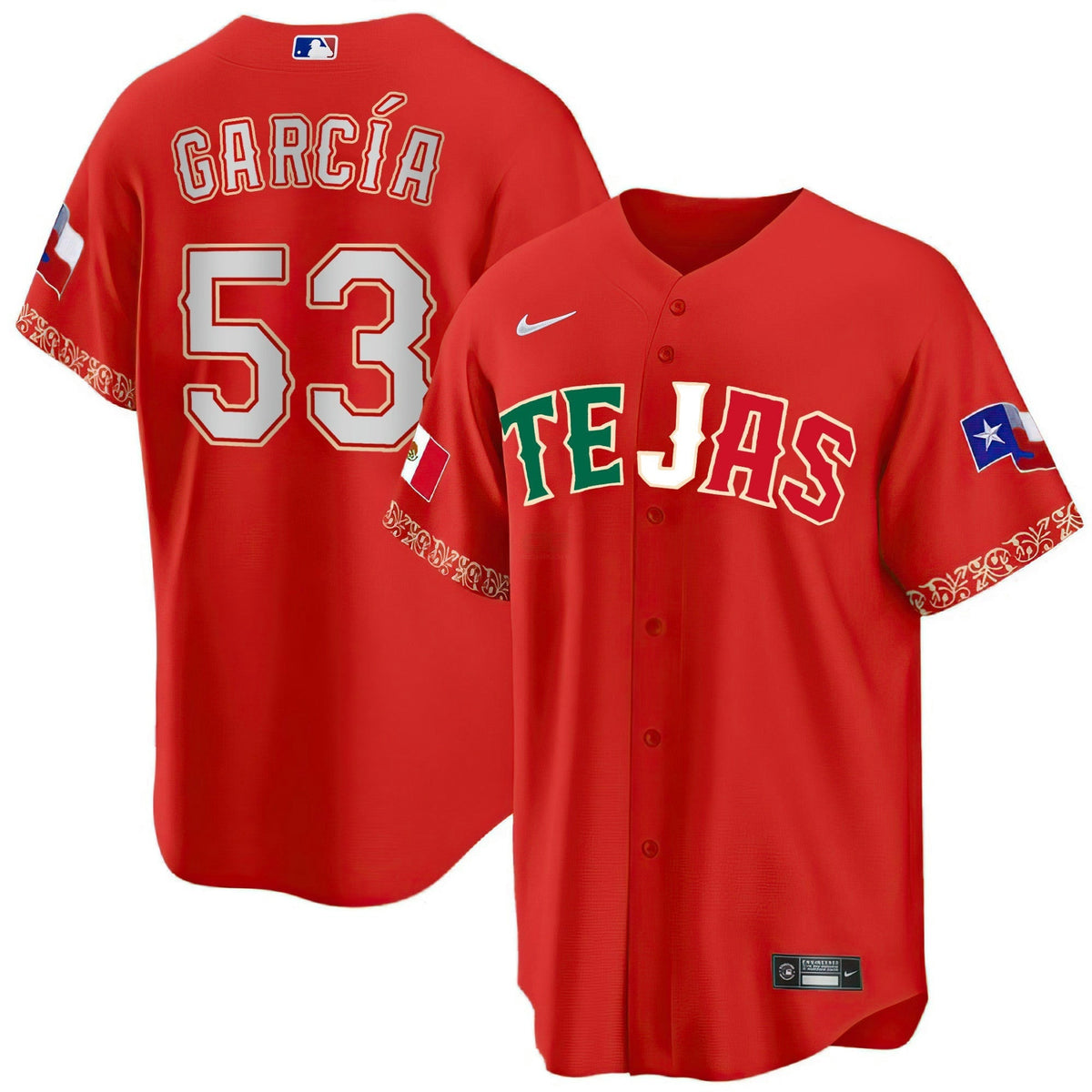 MLB Men’s Texas Mexican Heritage Night Jersey