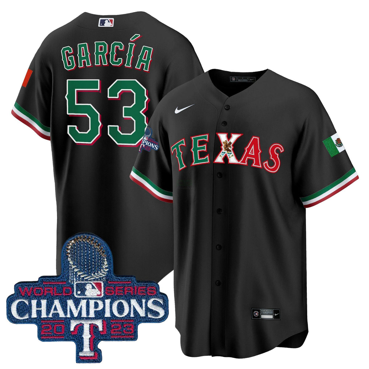 MLB Men’s Texas Mexico 2023 World Series Champions Jersey