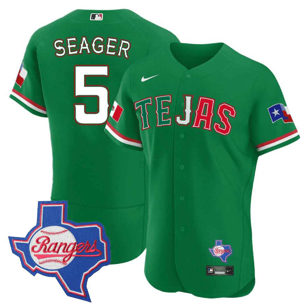 MLB Men’s Texas Special Mexico Texas State Patch Jersey