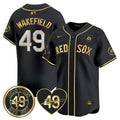 MLB Men’s Tim Wakefield Memorial Patch Vaper Premier Limited Jersey – All Stitched