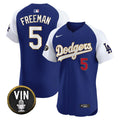 MLB Men’s Vin Scully Patch Gold Trim Vapor Premier Elite Jersey
