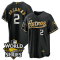 MLB Men’s World Series & Throwback Patch Gold Jersey V2