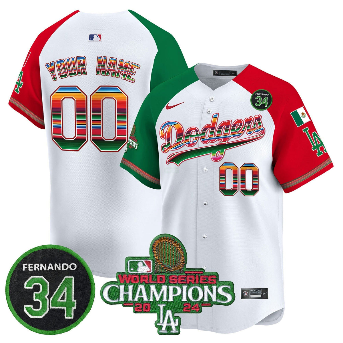 MLB Mexico 2024 World Series Champions Vapor Premier Limited Jersey V2