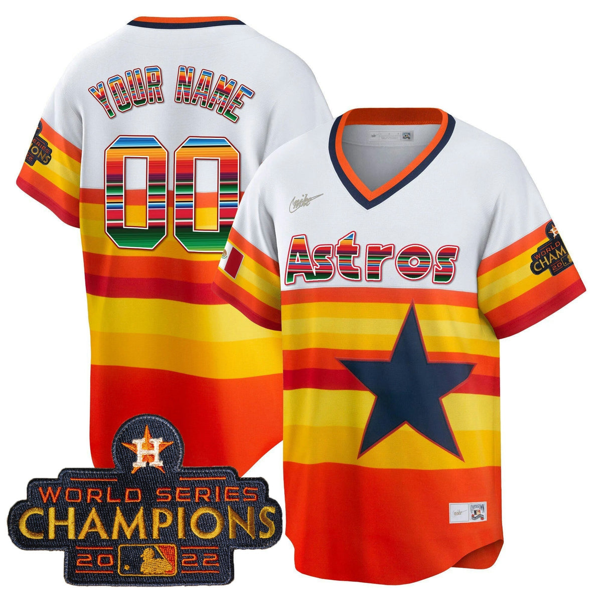 MLB Houston Astros Mexico Cool Base Limited Jersey V2