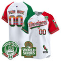 MLB Mexico Fernando Valenzuela & 2024 World Series Patch Vapor Premier Limited Jersey
