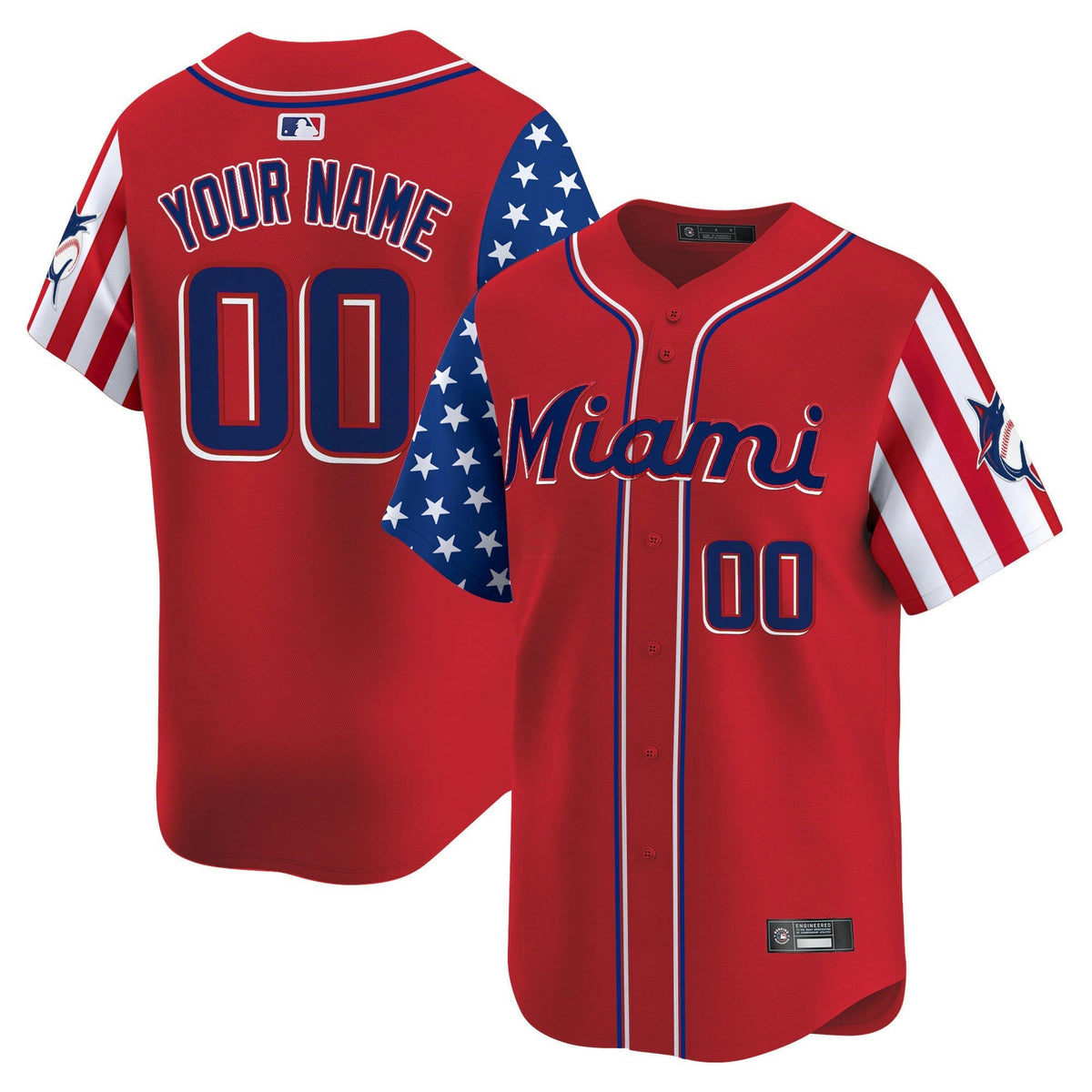 MLB Miami 2025 Independence Day Vapor Premier Limited Jersey