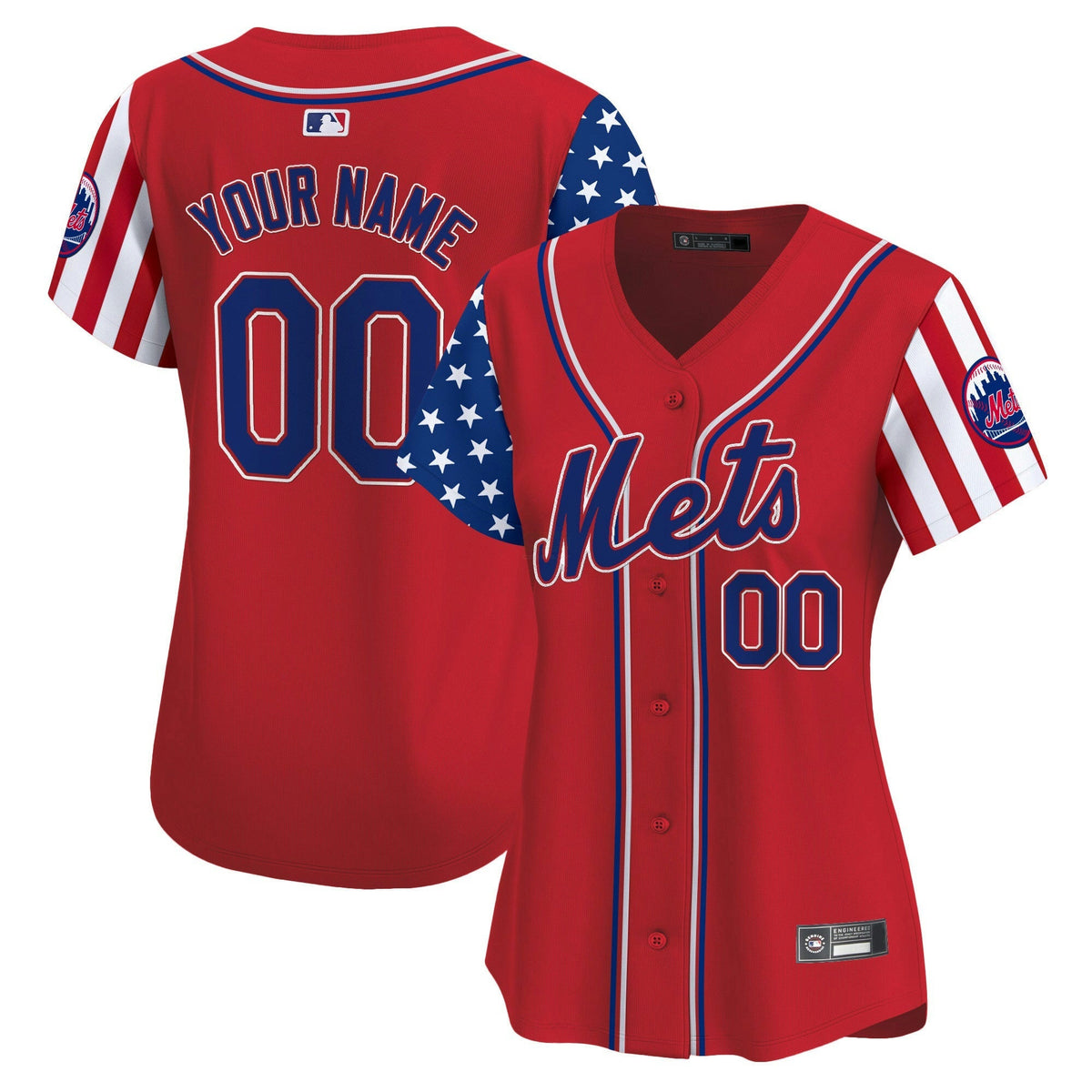 MLB New York Mets New York 2025 Independence Day Vapor Premier Limited Jersey