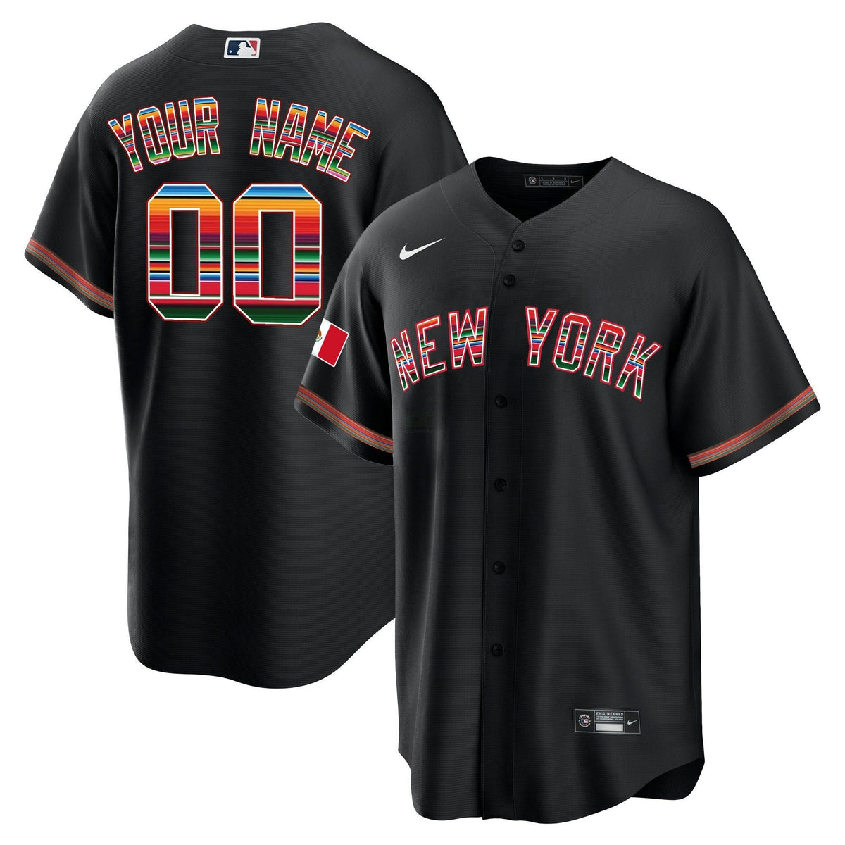 MLB New York Mexico Cool Base Jersey