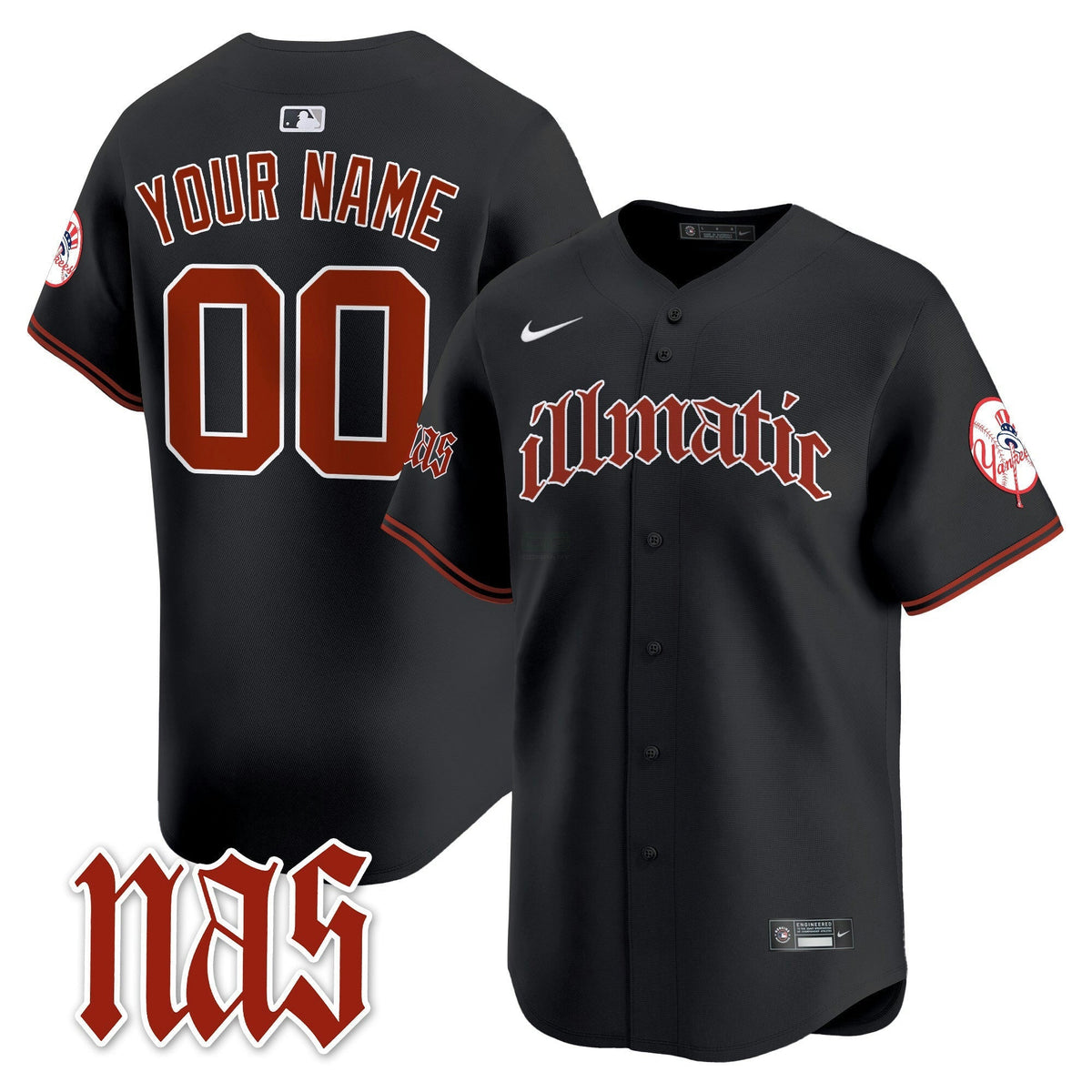 MLB New York Nas Illmatic Vapor Premier Limited Jersey