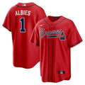 MLB Ozzie Albies Atlanta Red Jersey - Cool Base
