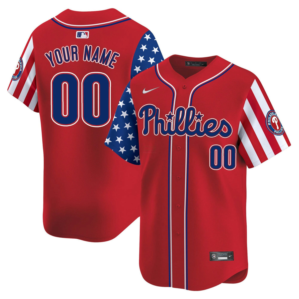 MLB Philadelphia 2025 Independence Day Vapor Premier Limited Jersey