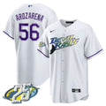 MLB Randy Arozarena Tampa Bay 25th Anniversary White Jersey