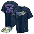 MLB Randy Arozarena Tampa Bay Navy Jersey