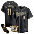 MLB Roki Sasaki Los Angeles Black Armed Forces Jersey - Black