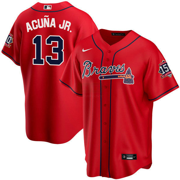 MLB Ronald Acuna Jr. Atlanta Red Jersey