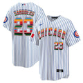 MLB Ryne Sandberg Cubs Mexico Cool Base Jersey – White - White