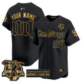 MLB San Diego ‘Gothic Edition’ Gold Vapor Premier Limited Jersey