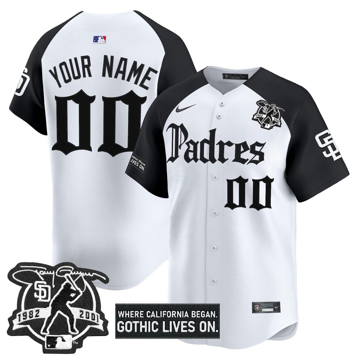 MLB San Diego ‘Gothic Edition’ Vapor Premier Limited Jersey V2