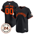 MLB San Francisco 2024 Willie Mays Patch Vapor Premier Limited Jersey V5