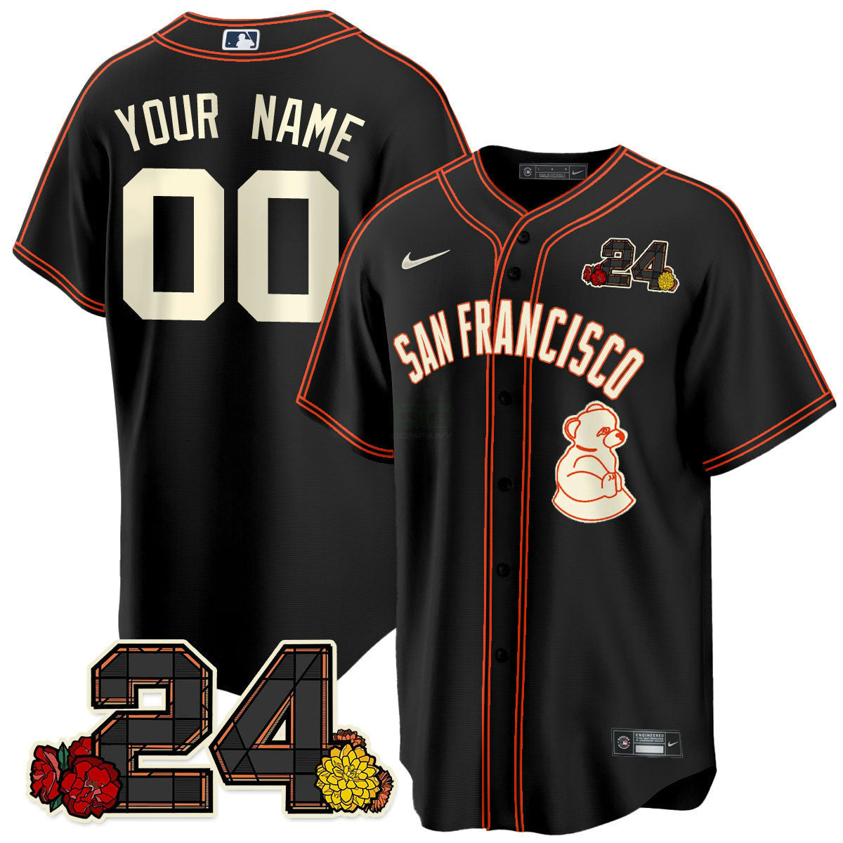 MLB San Francisco 2024 Willie Mays Patch Vapor Premier Limited Jersey V2