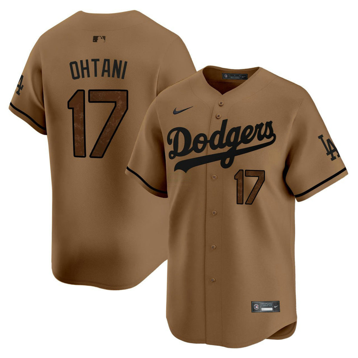 MLB Shohei Ohtani Los Angeles Brown Jersey - Marrom