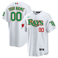 MLB Tampa Bay Custom White Mexico Jersey - White