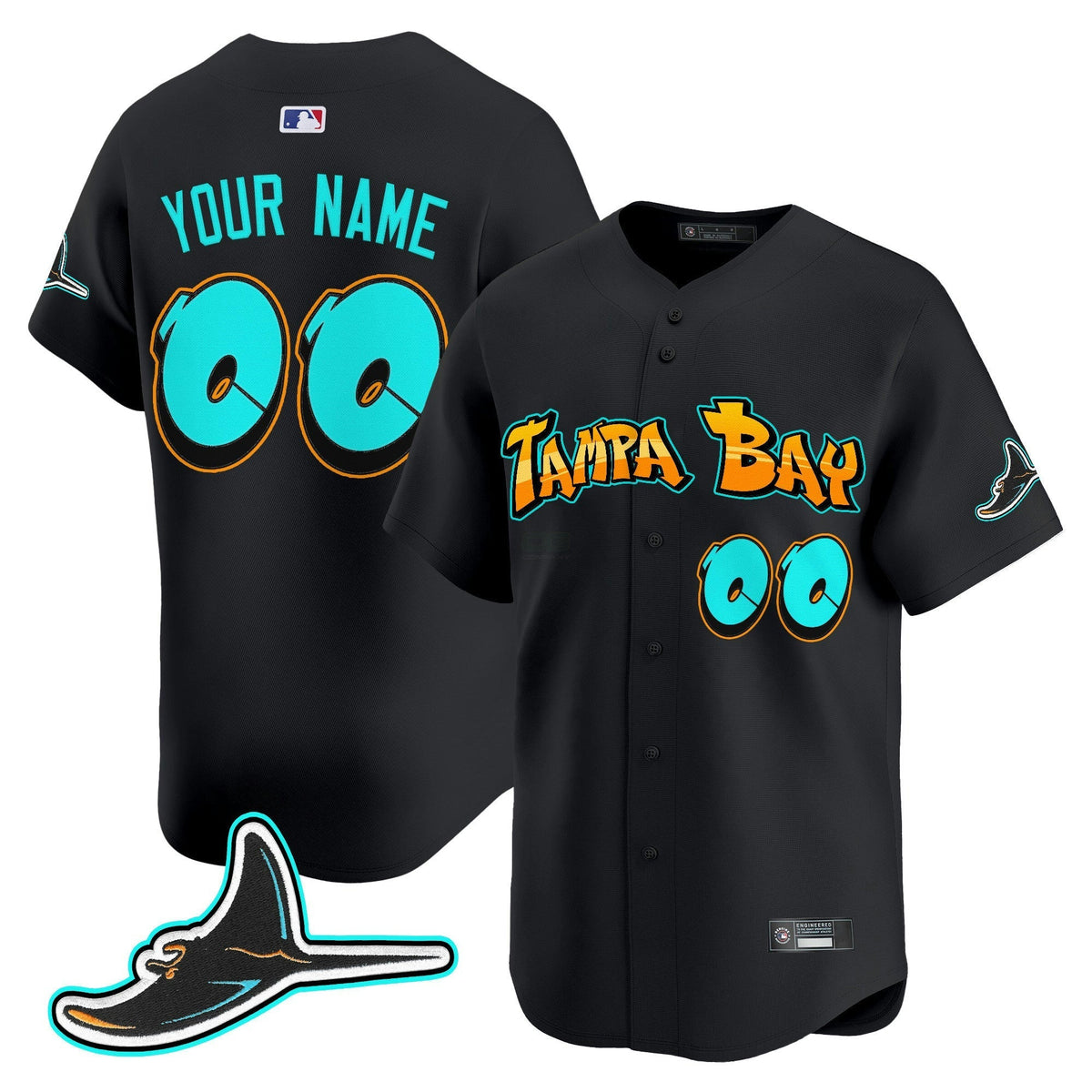 MLB Tampa Bay ‘Graffiti Gulfside Edition’ Vapor Premier Limited Jersey