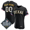 MLB Texas 2023 World Series Flex Base Gold Trim Jersey