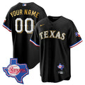 MLB Texas Gold Trim Cool Base Jersey – Texas Patch
