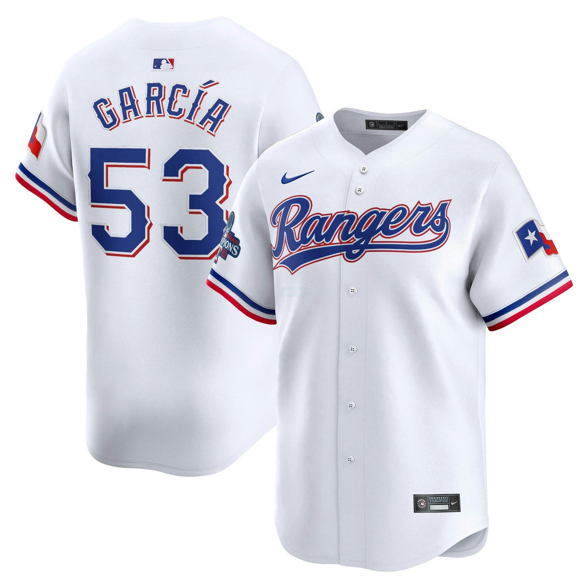 MLB Texas Home 2023 World Series Champions Limited Jersey – White