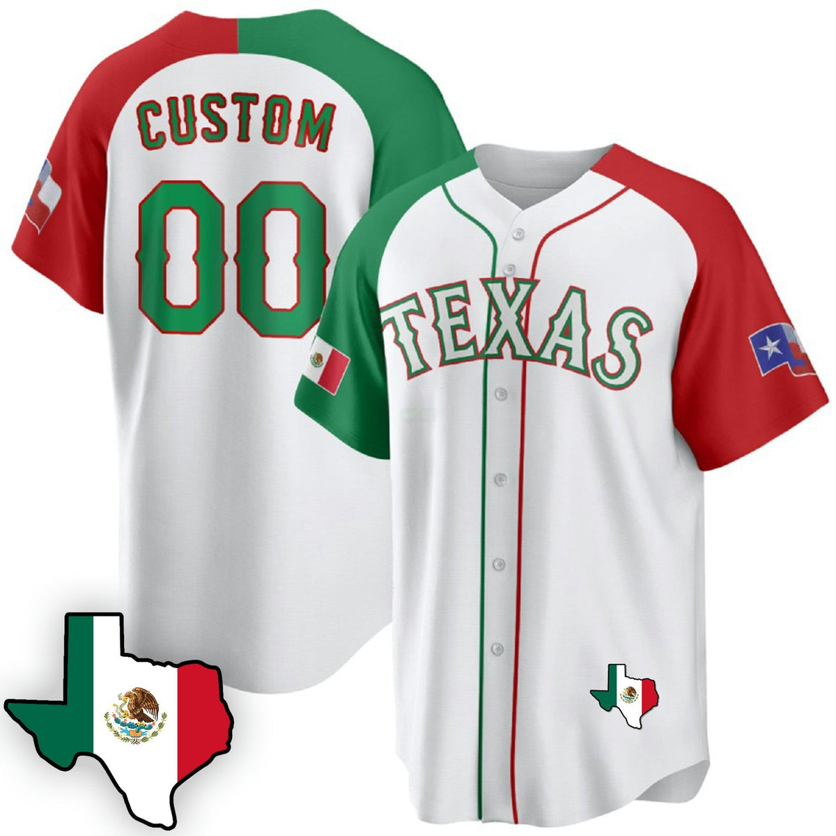 MLB Texas Mexican Cool Base Jersey V3