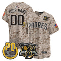 MLB Tony Gwynn & Petco Park 20th Patch USMC Vapor Premier Limited Jersey