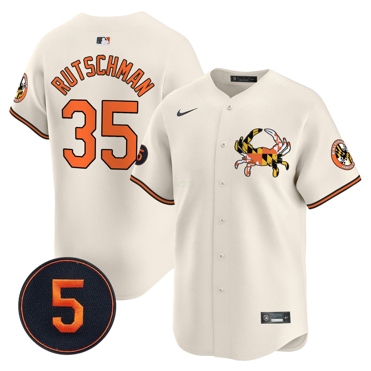MLB Unisex Baltimore Robinson Patch Vapor Premier Limited Jersey V3